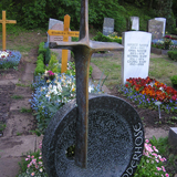 Lebensrad mit Kreuz